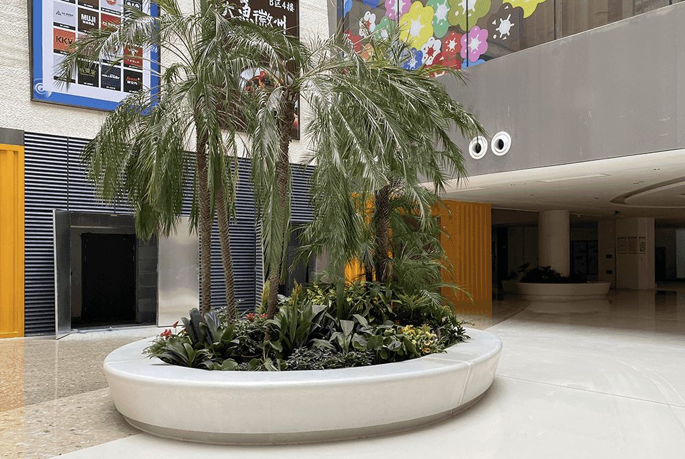 浙江金華世貿(mào)城市廣場置景樹池